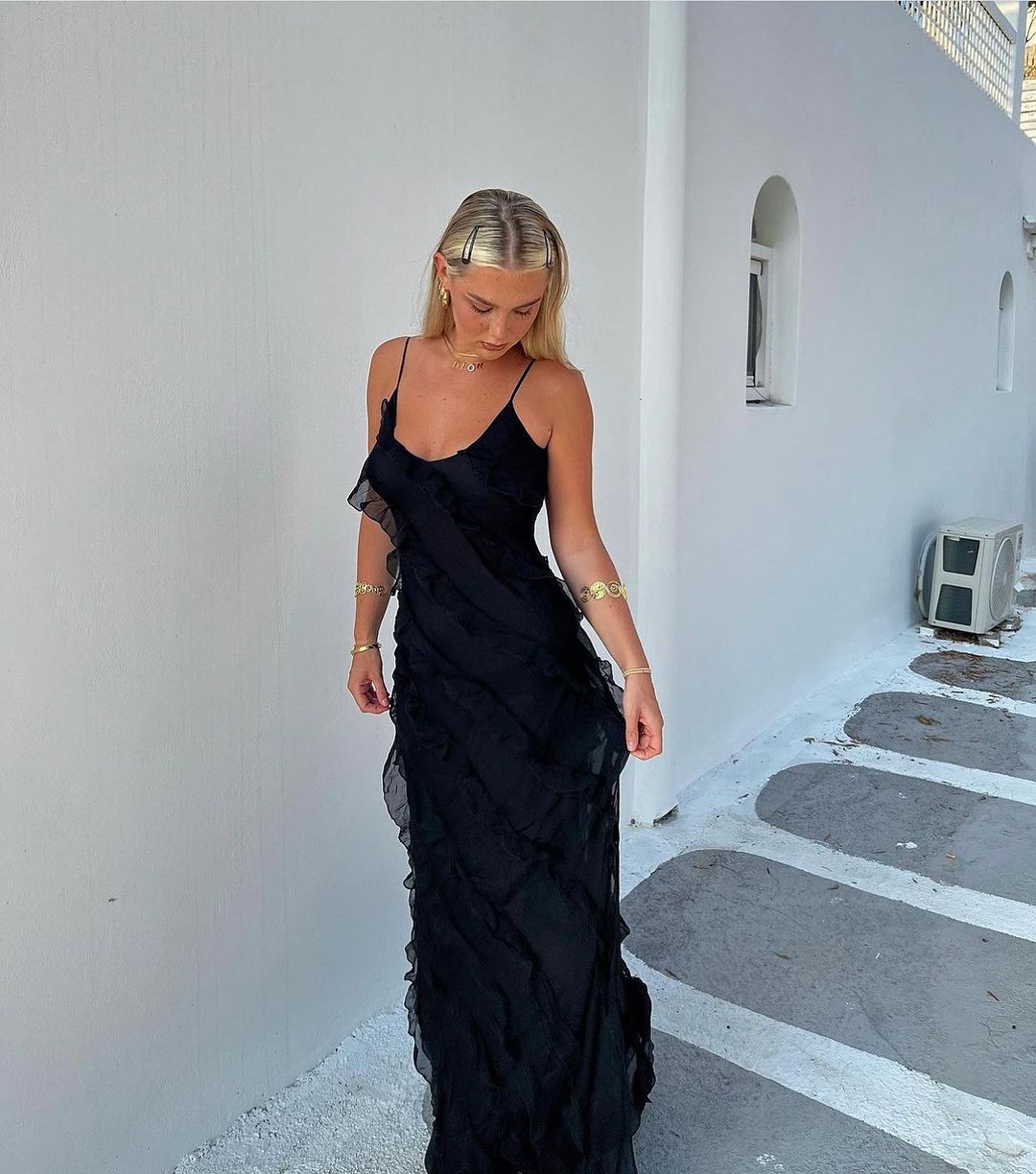 Zara - Ruffle Maxi Dress
