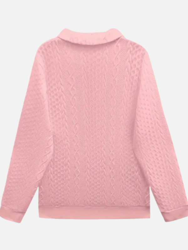 Ida | Half-Zip Pullover in Cable Knit