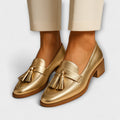 Isolde - Golden Shine Slippers