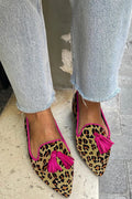 Asma™ - Flat Shoes in Leopard Print