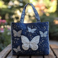 Handcrafted Bag with Silver Butterfly