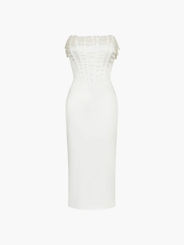 Zahra - Breathtaking Satin Midi Dress