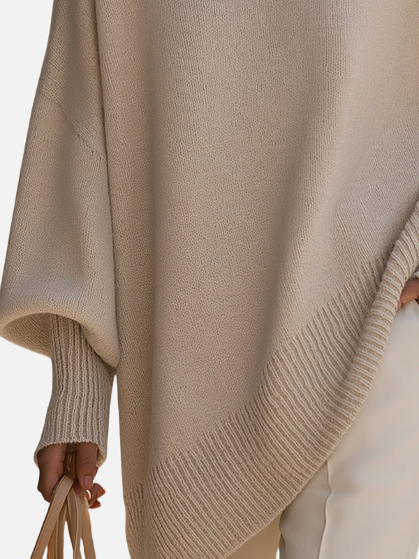 Anne | Soft Oversized Knit Poncho Jumper