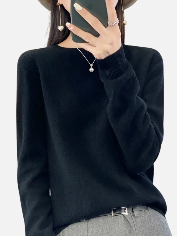 Maria | Soft Knit Jumper with Round Neck