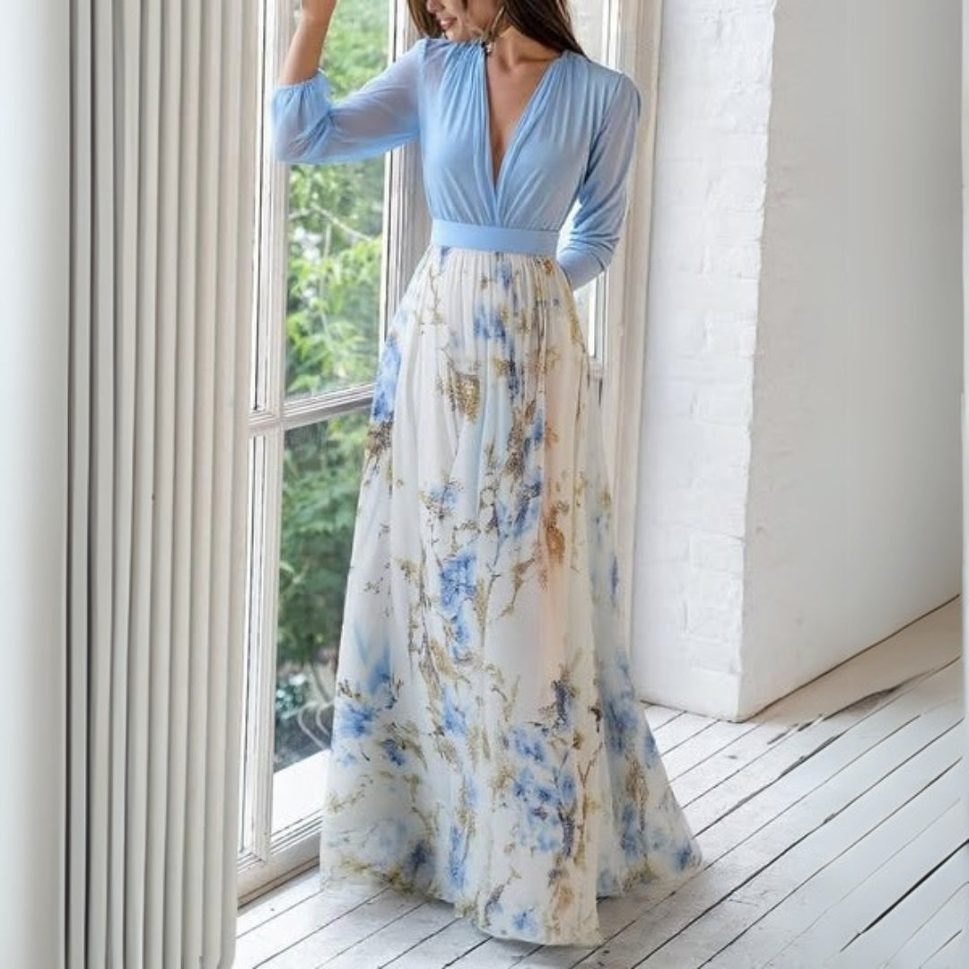 Dolores - Maxi Dress with Floral Print