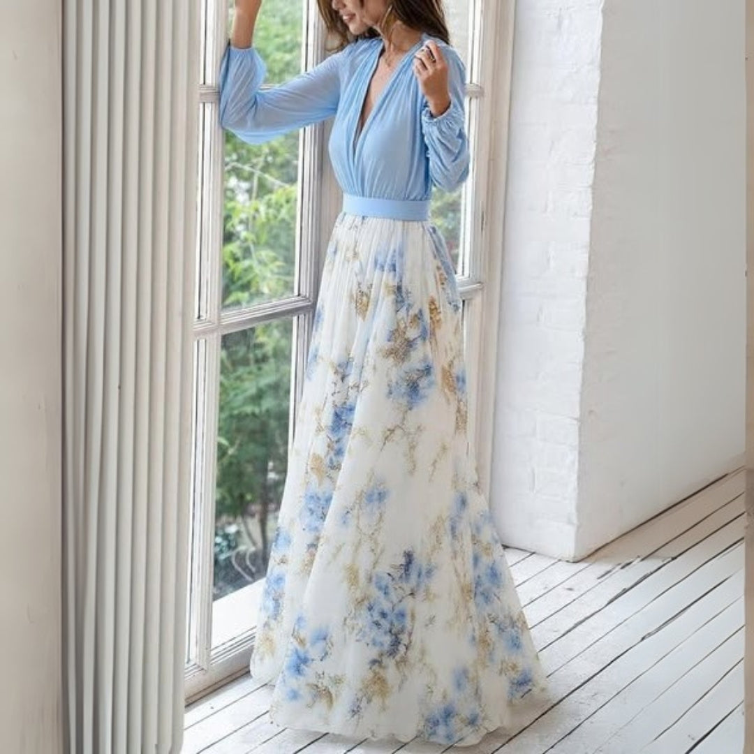 Dolores - Maxi Dress with Floral Print