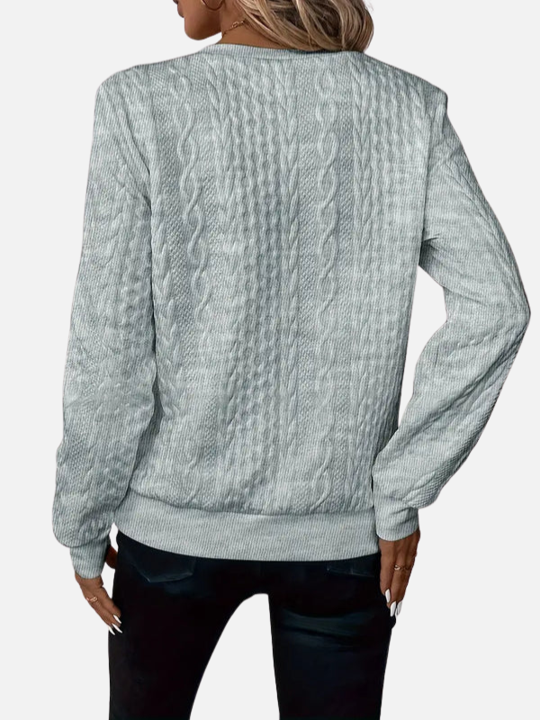 Ida | Half-Zip Pullover in Cable Knit
