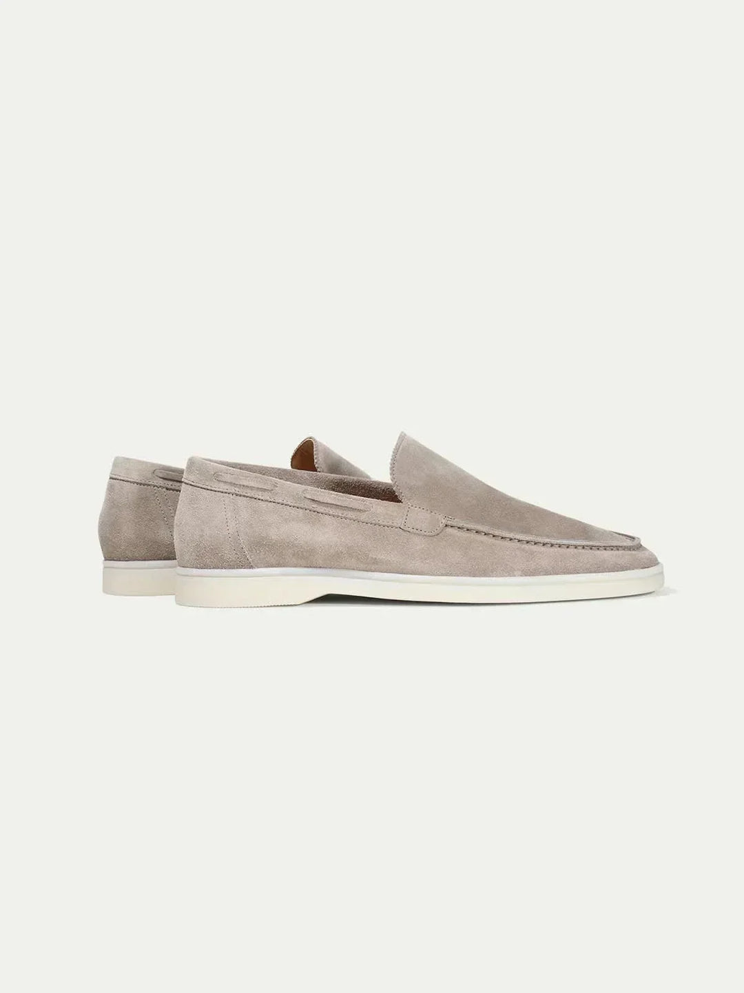 Classic Suede Loafer Light Grey