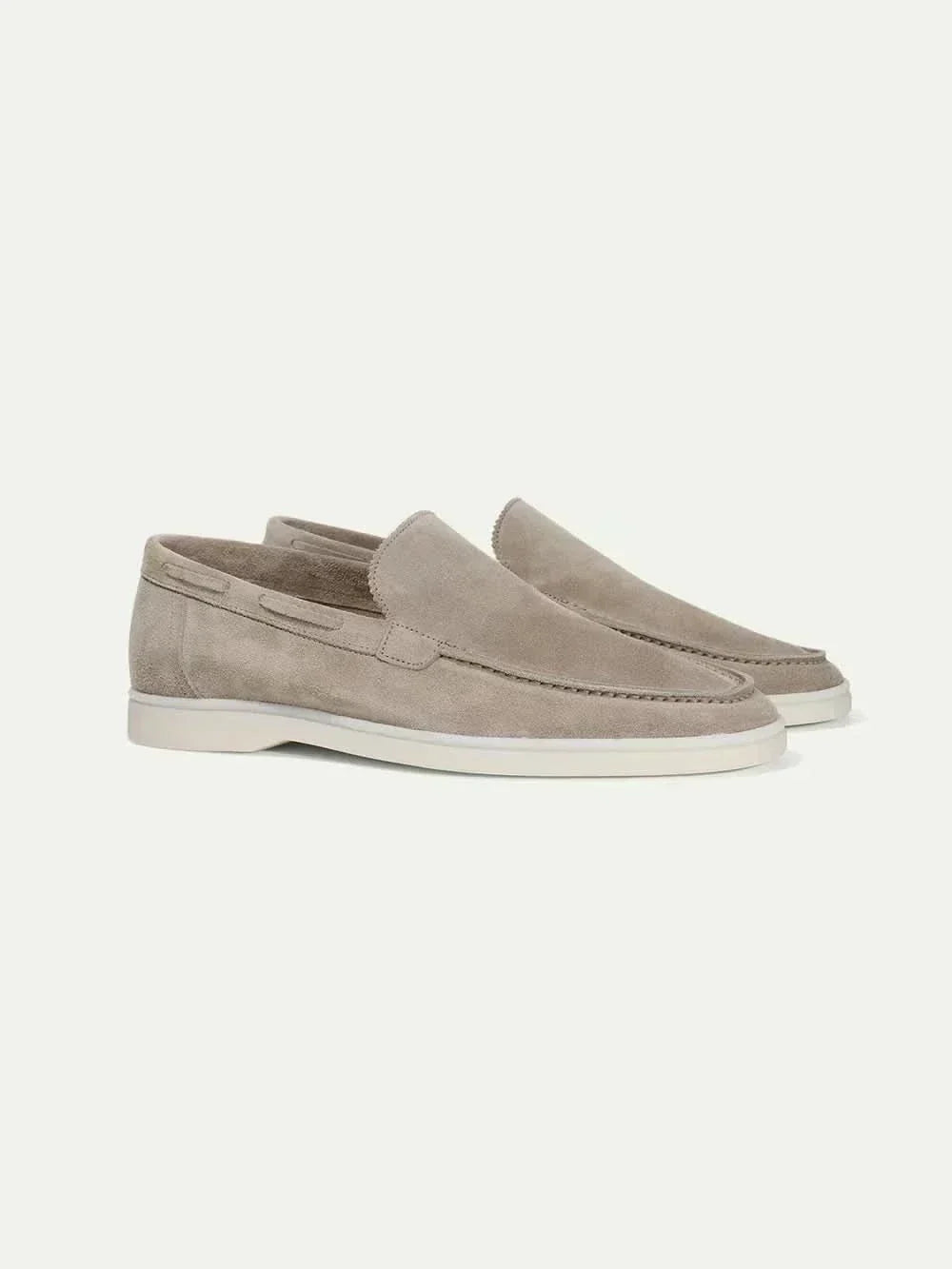 Classic Suede Loafer Light Grey
