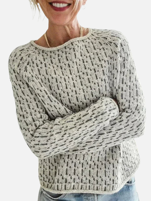 Mette | Casual Knit Sweater with Round Neck for Spring