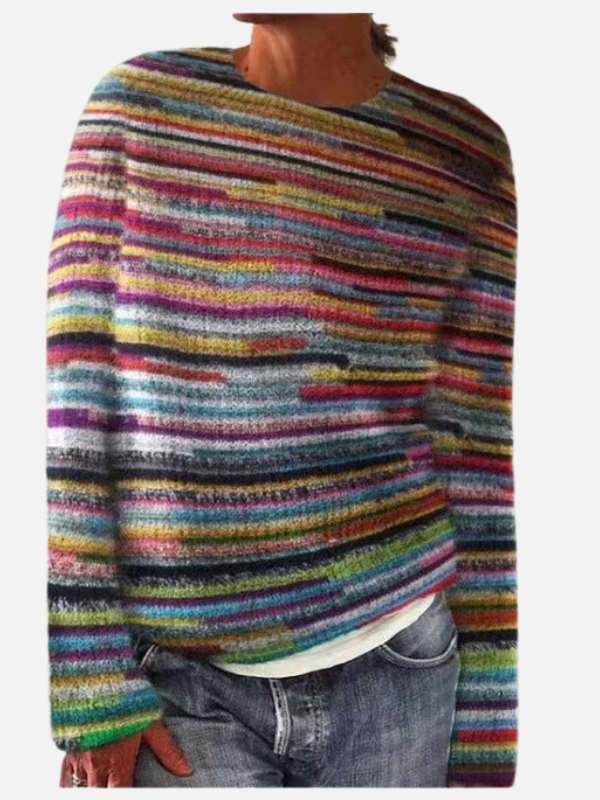 Susanne | Patterned Knit Jumper with Round Neck