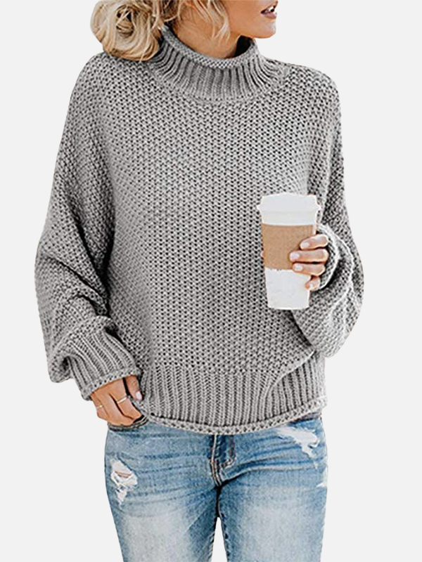Anna | Oversized Roll Neck Jumper in Chunky Knit