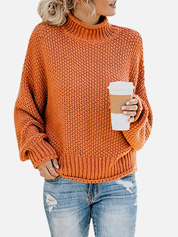 Anna | Oversized Roll Neck Jumper in Chunky Knit