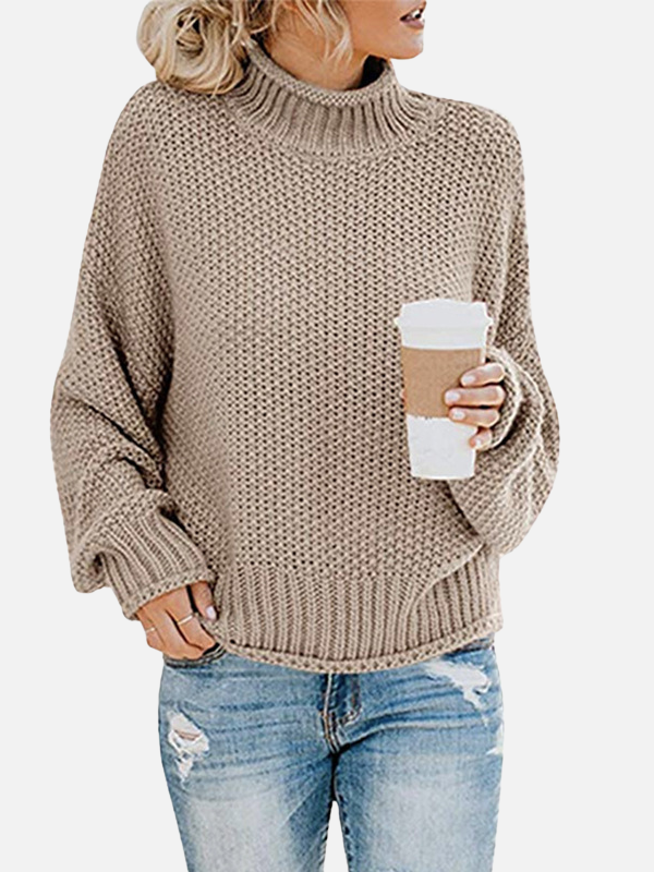 Anna | Oversized Roll Neck Jumper in Chunky Knit