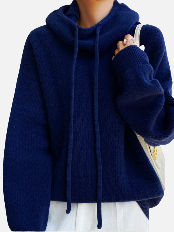 Marianne | Oversized Knitted Hoodie with Hood