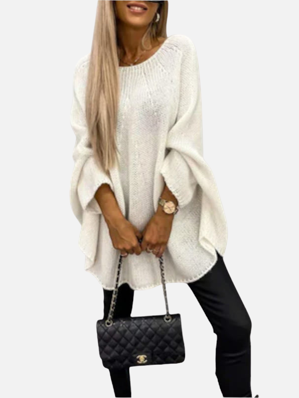 Maria | Oversized Knit Poncho, Poncho Sweater