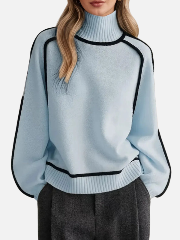Ida | Roll-neck jumper made from soft fine knit