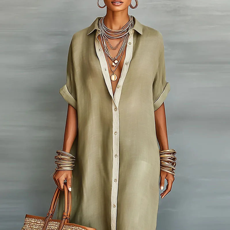 Anastasa™ | Long Shirt Dress