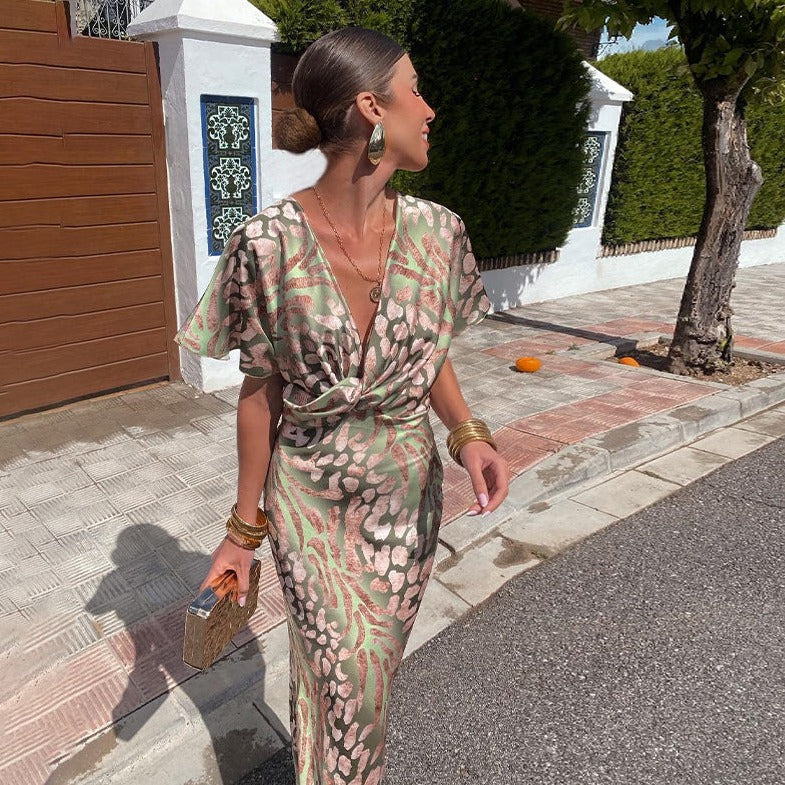 Ariella - Elegant Silk Maxi Dress