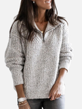 Marianne | Zip-Up Cardigan with High Collar