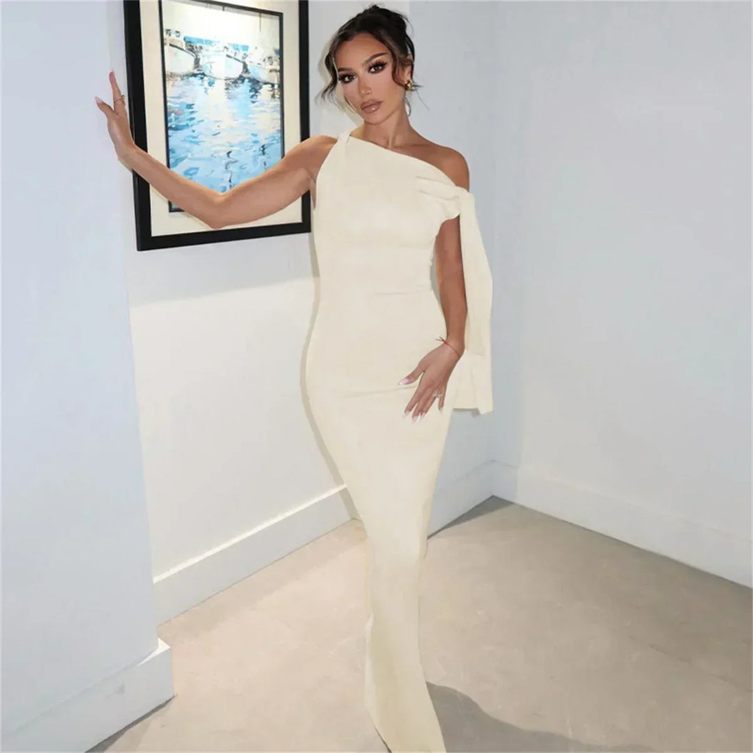 Cristina - Long Dress with Shoulder Straps