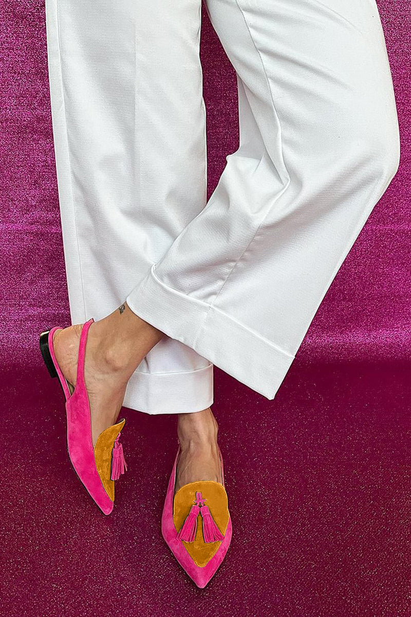 Iliana™ - Colourful Fringed Ballet Flats
