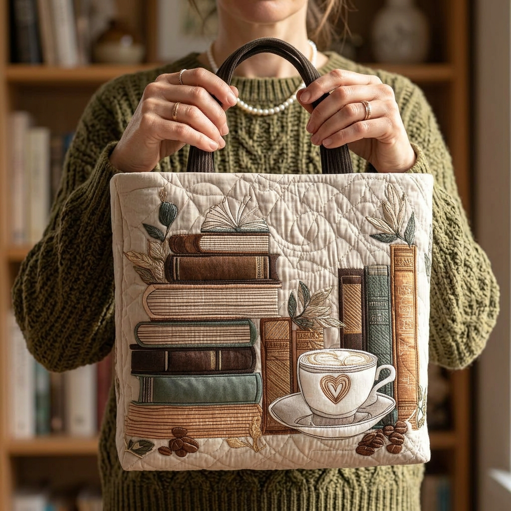 Handmade Bag with Coffee Design