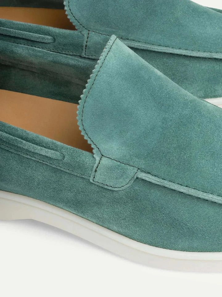 Classic Suede Loafer Apple Blue