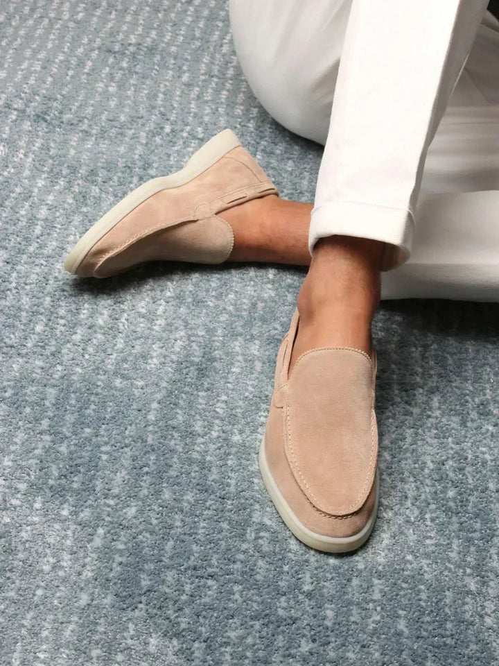 Classic Suede Loafer Beige