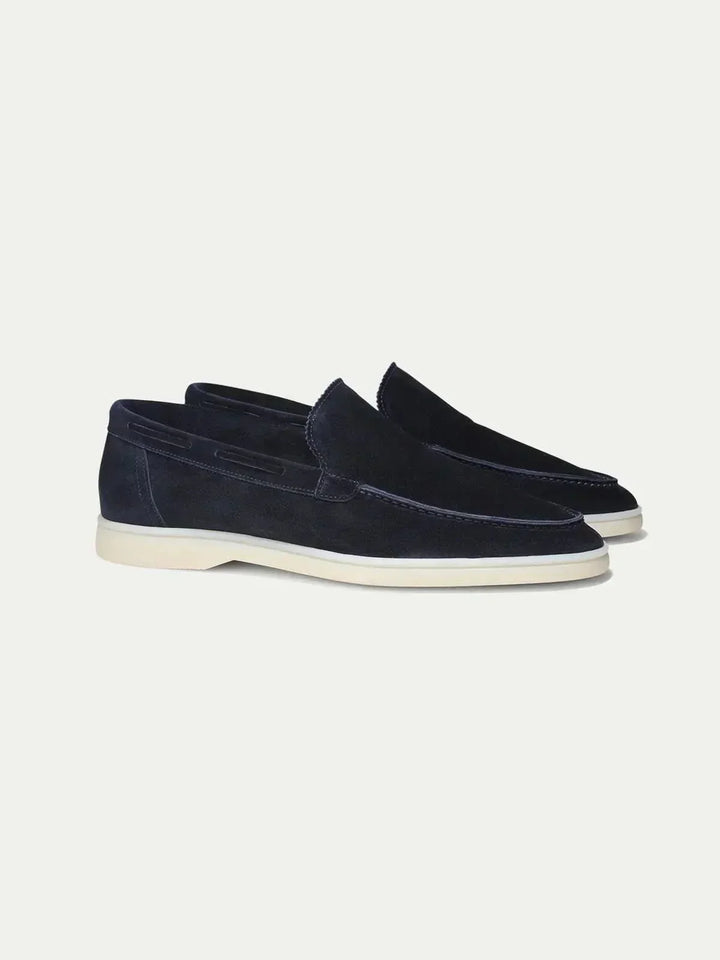 Classic Suede Loafer Navy Blue