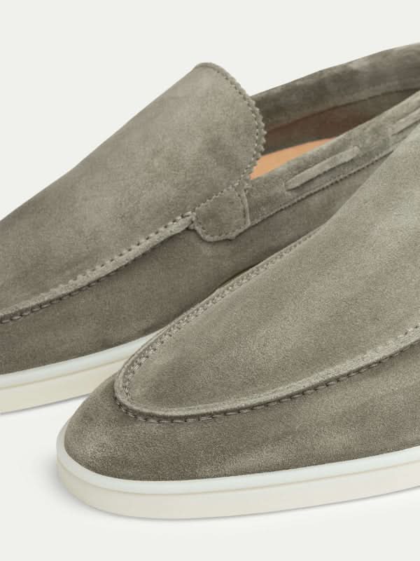 Classic Suede Loafer Olive Green