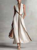 Harper - Sleeveless Wrap Maxi Dress
